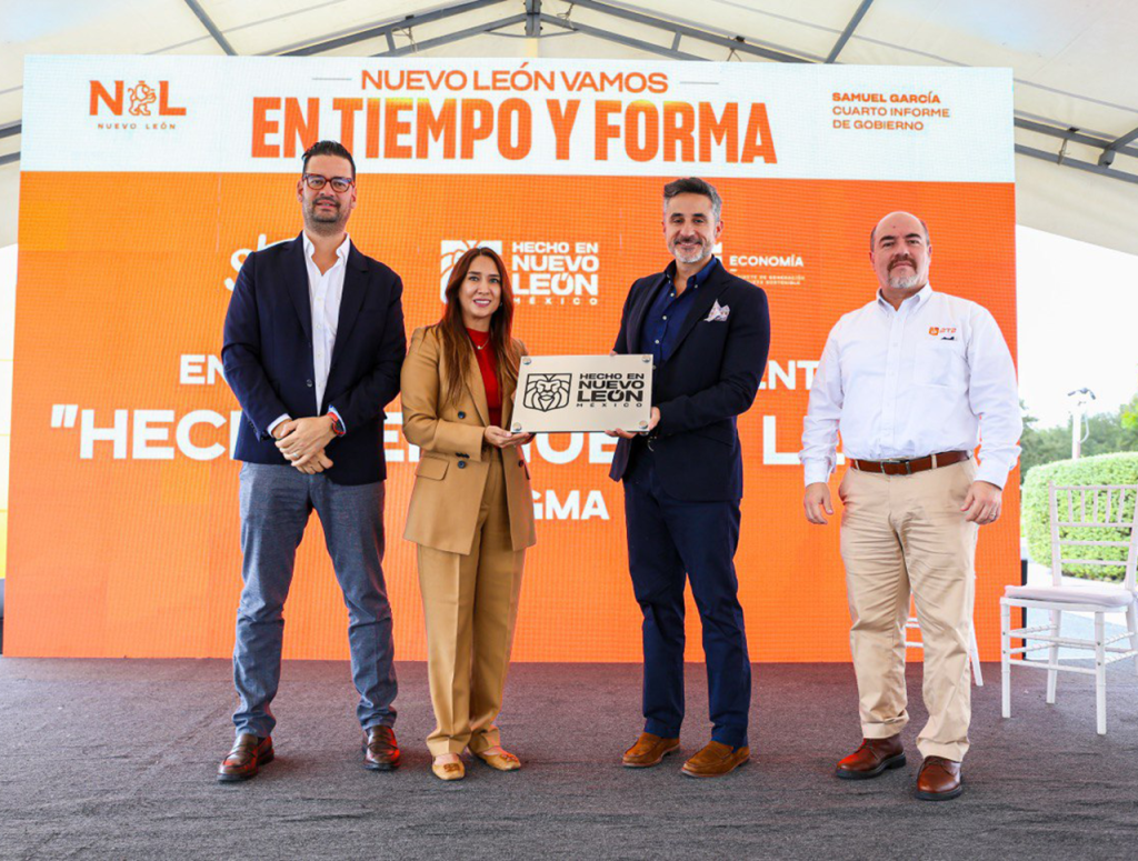 Entrega Gobierno del Estado a Sigma el distintivo “Hecho en Nuevo&nbsp;León”